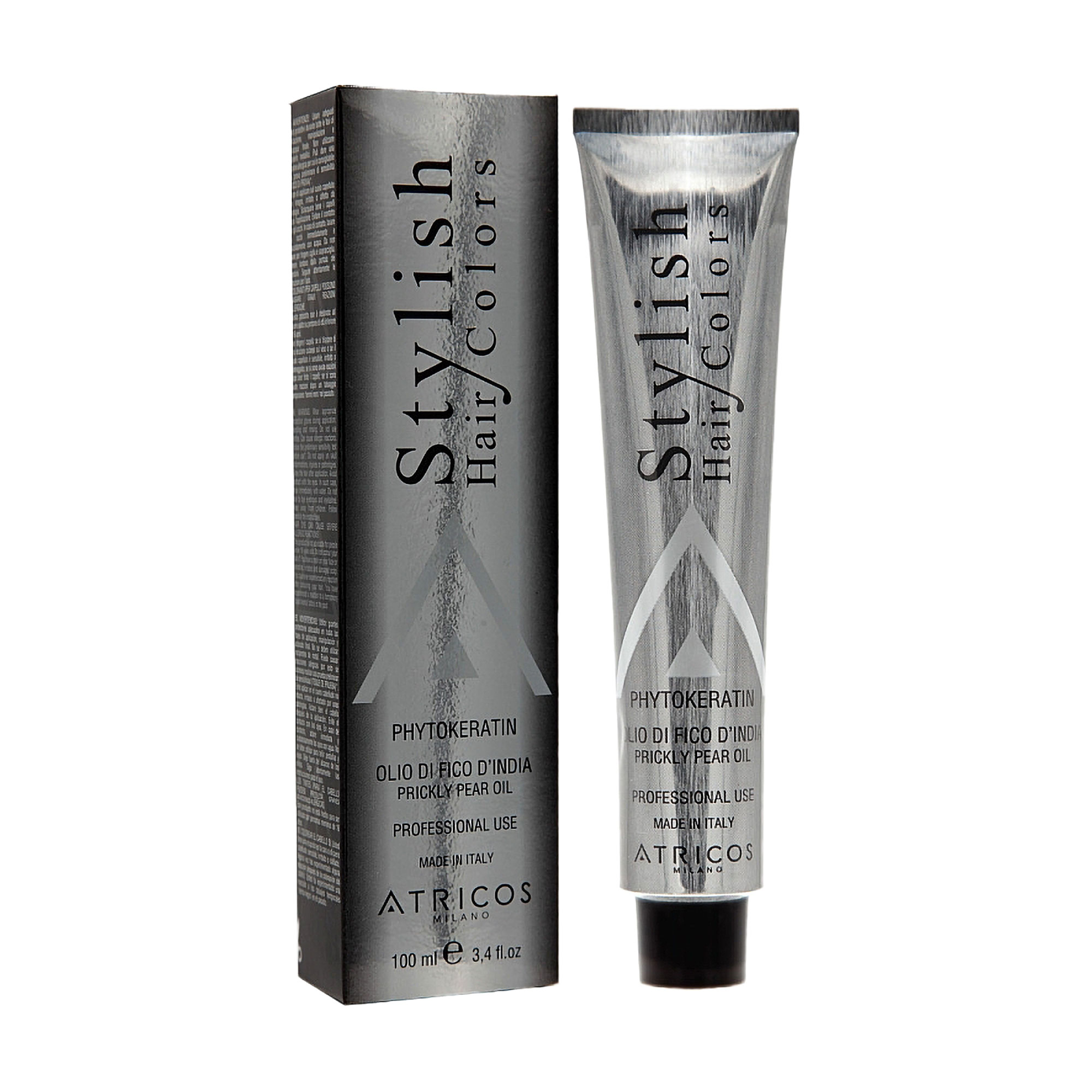 Перманентна крем-фарба для волосся Atricos Milano Stylish Hair Color 8.02 Light Irise Blonde, 100 мл